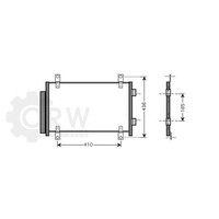 AVA Quality Cooling Kondensator Klimaanlage Mit Trockner FüR Fiat Ducato