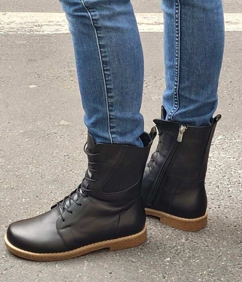 АНДРЕА КОНТИ Шух 0026008 - 002 Шварц Дамен Эхтледер-Шнурстифлетт