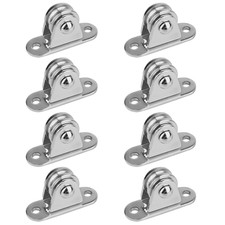 8 Pack 1" Stainless Steel Small Pulley Block Roller for Rope Cable Cord Guide