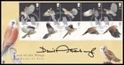 SIR DAVID ATTENBOROUGH Signed 2003 GB Birds of Prey Steven Scott FDC
