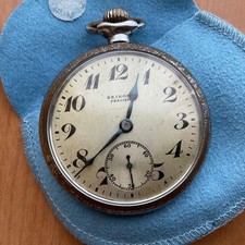 Seikosha Precision Pocket Watch 60s Manual Wind Working Collectible From Japan