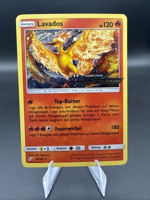 Lavados 19/181 Holo Ultra Rare Pokemon TCG Prerelease Team Up TEU 2019 NM DE
