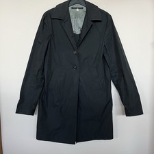 John Richmond Rain Trench Jacket Coat Black Size US 6 / UK 8 / F 36 / I 40