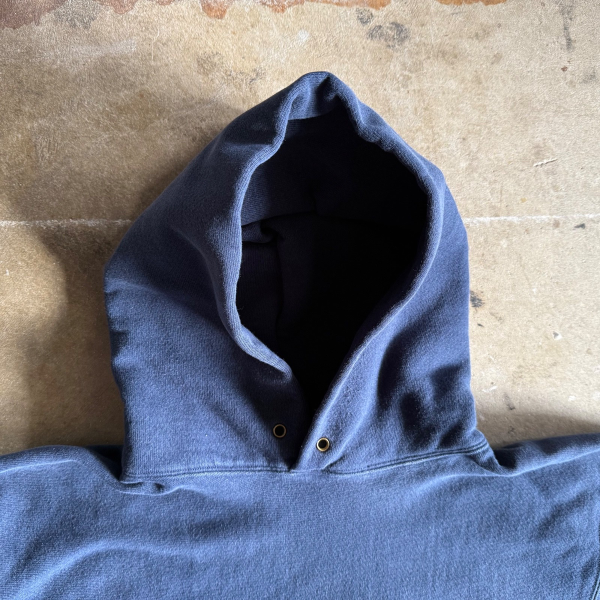 80s VINTAGE CHAMPION REVERSE WEAVE HOODED SWEATSHIRT L U.S. NAVY