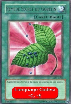 YuGiOh Goblin's Secret Remedy (V.2) LDD-SP099 Rare Spanisch NM 1st