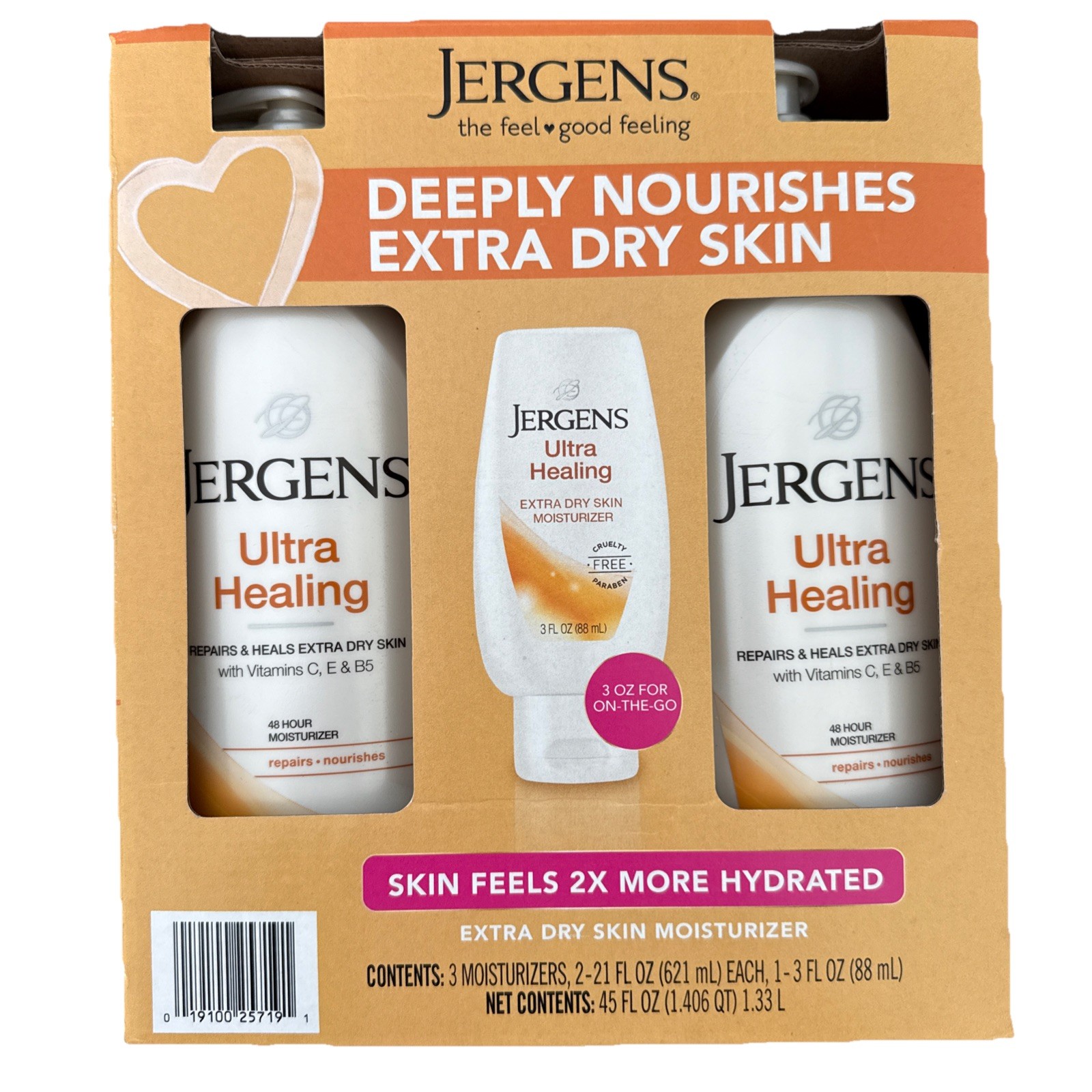 Jergens Ultra Healing Extra Dry Skin Moisturizer, 45 fl. oz.