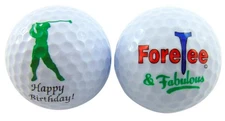 40th Birthday Golf Balls Gift Pack Novelty Set for Men Women Turning Forty