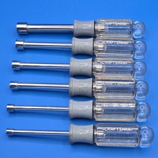 Vintage 6 Craftsman Nut Driver Set 5678911mm Made Usa Clean