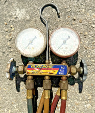 Yellow Jacket HVAC Refrigeration Manifold Gauge Set w Hoses Torch Bundle R12 R22
