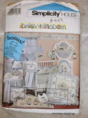 Daisy Kingdom Kinderzimmer Zubehör  1991 Simplicity House Muster # 7255
