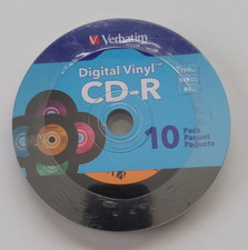 Verbatim Digital Vinyl CD-R - 80 min. - 700 MB - 52x -  10 pack - Factory Sealed