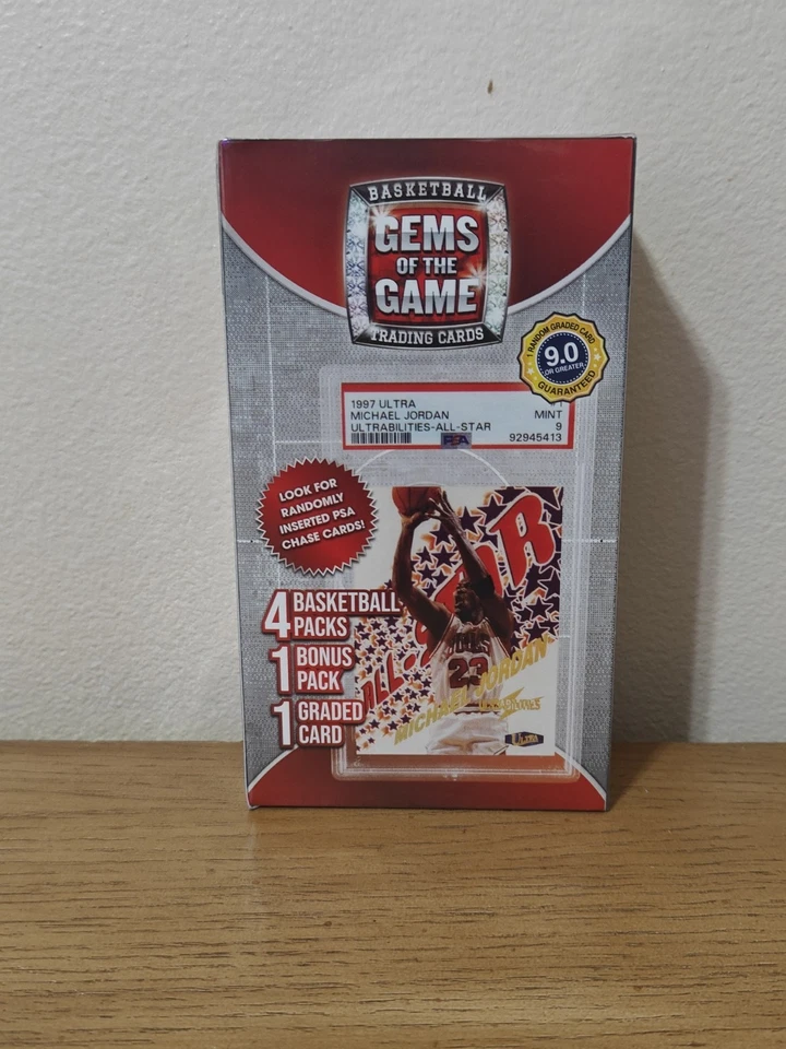 2024 GEMS OF THE GAME NBA BOX -   GRADED CARD Jordan Slab!? + SEALED PACKS - Image 3 of 3