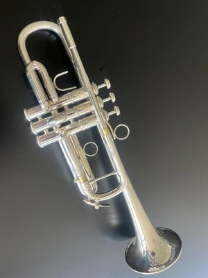 Bach Stradivarius Professional Model C Trumpet, Silver Plate with Case