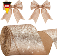 Geschenkband 6Cm Breit Mit Draht FüR Weihnachtsdeko Und GroßE Schleifen