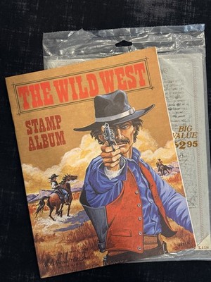 Vintage ''The Wild West Stamp Kit'' H. E Harris 1979 Original Packaging