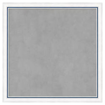 Morgan White Blue 22 In. X 22 in Framed Magnetic Board