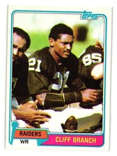 1981 Topps - #403 Cliff Branch
