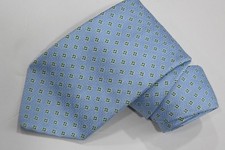 BROOKS BROTHERS MAKERS BLUE SILK MEN'S Neck Tie W: 3 1/4" BY L:58"