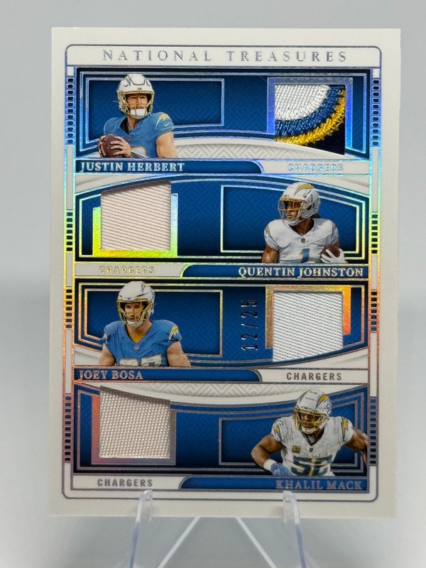 2024 Panini National Treasures NGQ-LAC Herbert Johnston Bosa Mack /25 Chargers