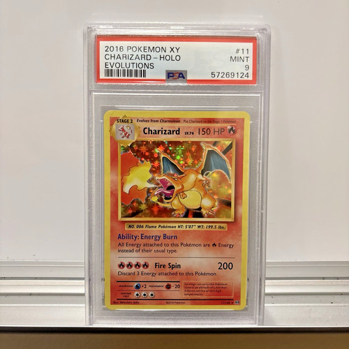 2016 POKEMON XY EVOLUTIONS #11 CHARIZARD HOLO PSA 9