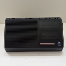 Vtg Proton RS-325 Digital AM/FM Dual Alarm Clock Radio Black Rare Tested