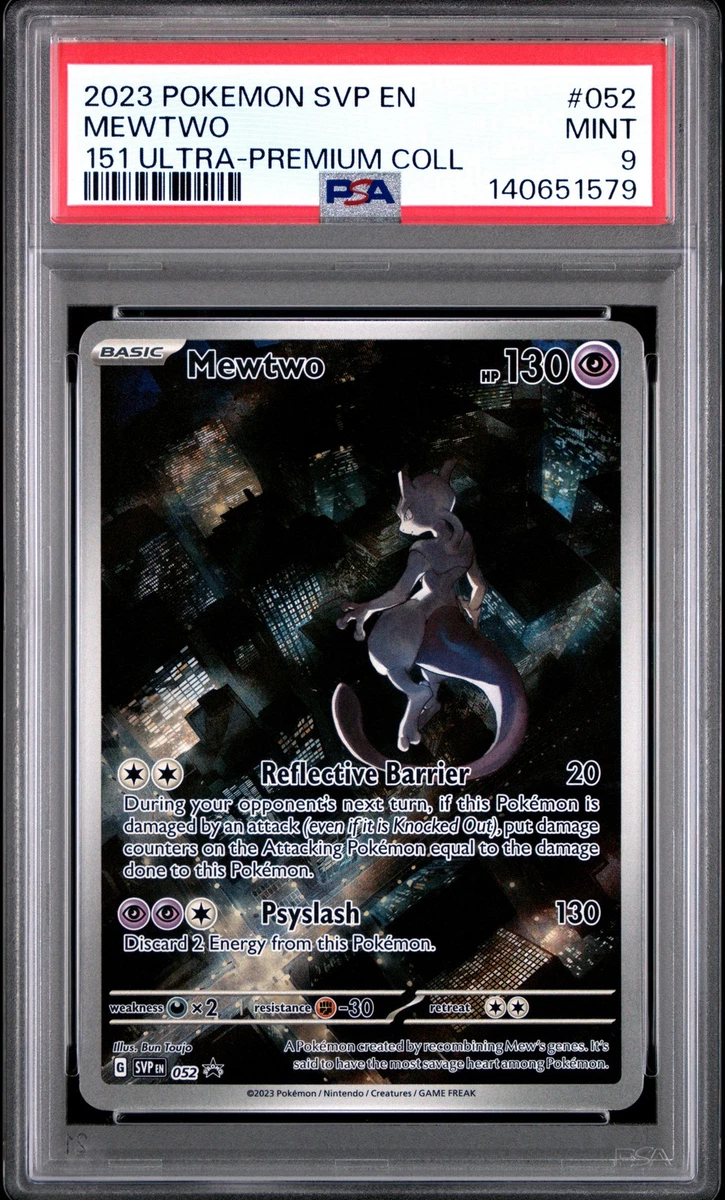 Mewtwo Pokémon TCG Professional Sports Authenticator (PSA) Grade 9
