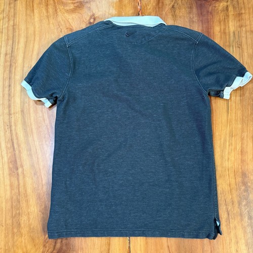 Nike Court Hombre Slam Polo Pequeño Negro Atlético Algodón S/S CV7876 U8 - Imagen 5 de 5