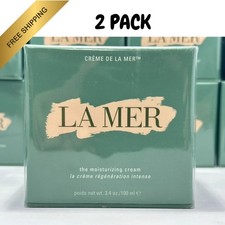 La Mer The Moisturizing Cream, 3.4 oz 100ml Authentic - US Seller PACK OF 2
