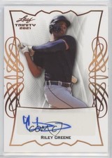 2021 Leaf Trinity Riley Greene #BA-RG1 Auto 0ey7