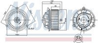 1X Nissens 87249 InnenraumgebläSe FüR Opel Vauxhall Chevrolet