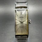 Seiko Venus Tank Watch Women 15mm Silver Dial Silver Tone 5514 Manual Runs VTG