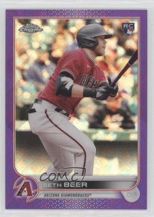 2022 Topps Chrome Logofractor Edition Purple Refractor 212/250 Seth Beer #93 1u4