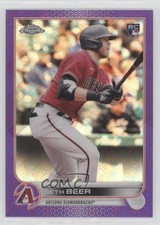 2022 Topps Chrome Logofractor Edition Purple Refractor 212/250 Seth Beer #93 1u4