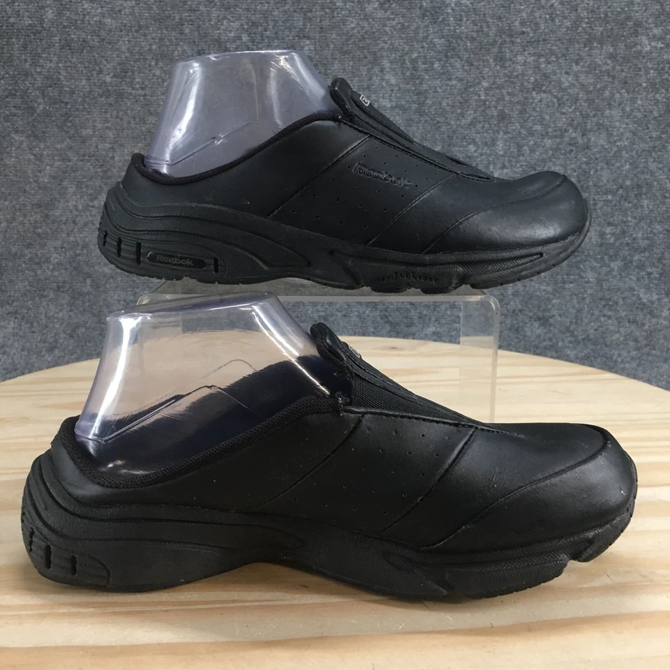 Reebok Shoes Womens 8 Mule Black Slip On Comfort Casual Closed Toe Low Top Flats - Image 2 of 4