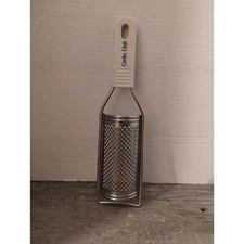Kitchen Utensils Cooks Club Zester grater stainless Steel white handle 11 1/2"