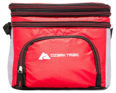 Insulated Cooler Storage Bag Removable Hard Liner Shoulder Strap 6Can Soft-Sided