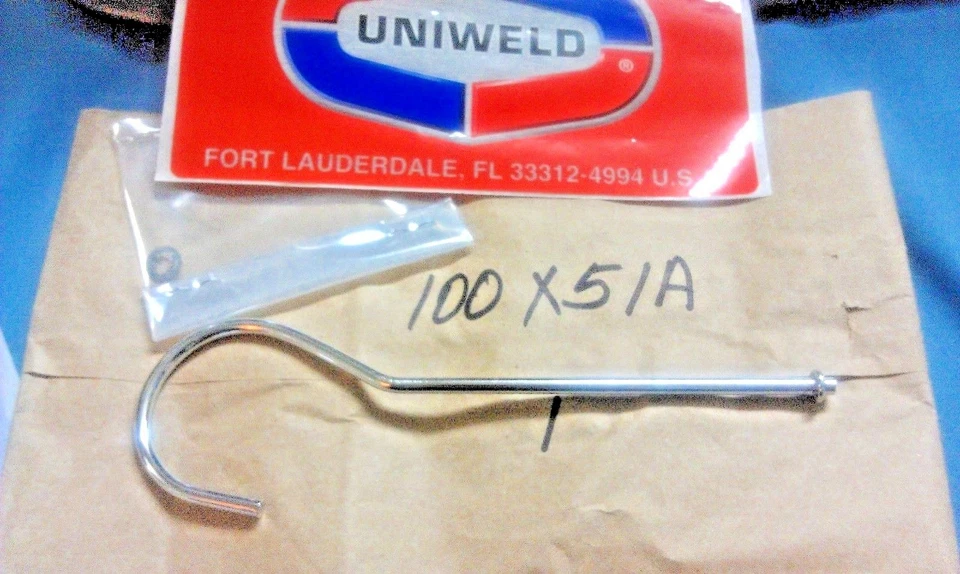 UNIWELD, Manifold Hanging Hook & Retainer Clip, Part# 100X51A