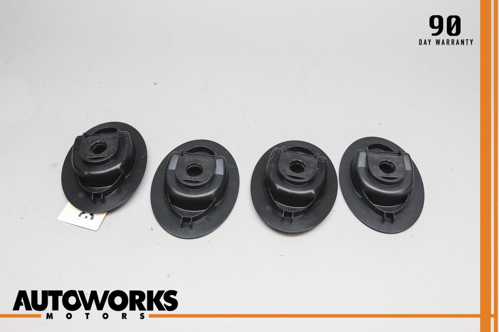 03-13 Maserati Quattroporte M139 Trunk Carpet Tie Down Hook Plate Set of 4 OEM