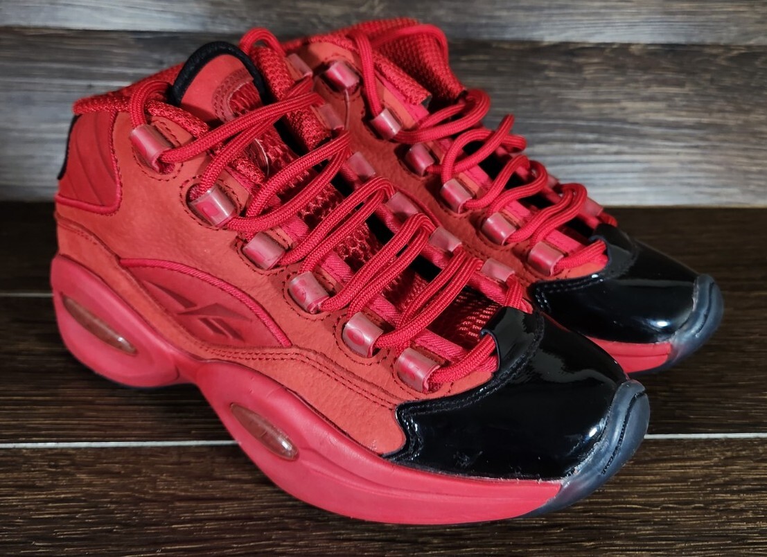 Reebok Question Mid Size 7 Youth allen Iverson Heart Over  display picture 1