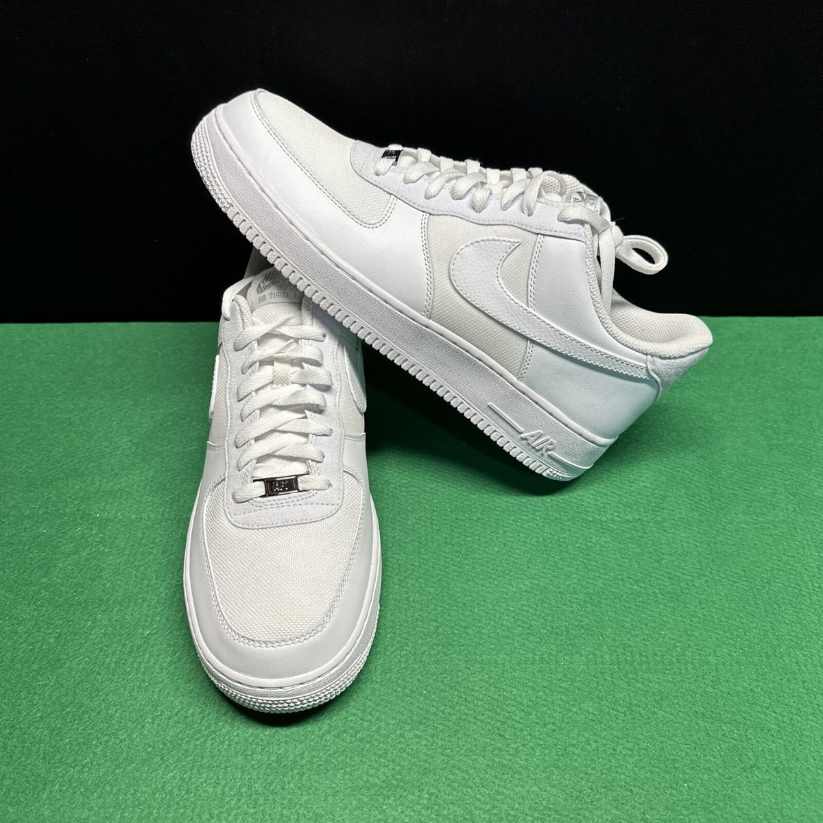 Size 12 - Nike Air Force 1 '07 LV8 White Metallic Silver for sale