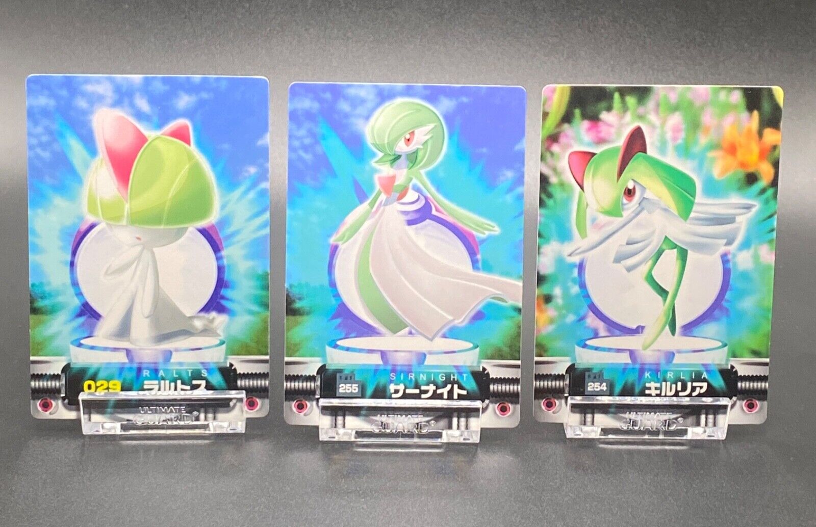 Kit Carta Pokémon Gardevoir Kirlia Ralts Tempestade Prateada