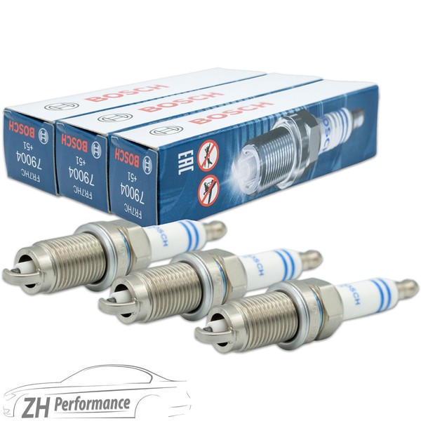 3X Bosch FR7HC+ ZüNdkerze 0 242 236 565 EntstöRt VW Polo Skoda Fabia Seat Ibiza-image