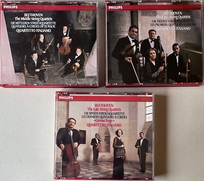 10 CD set Beethoven: The Early/Middle/Late String Quartets - Quartetto Italiano