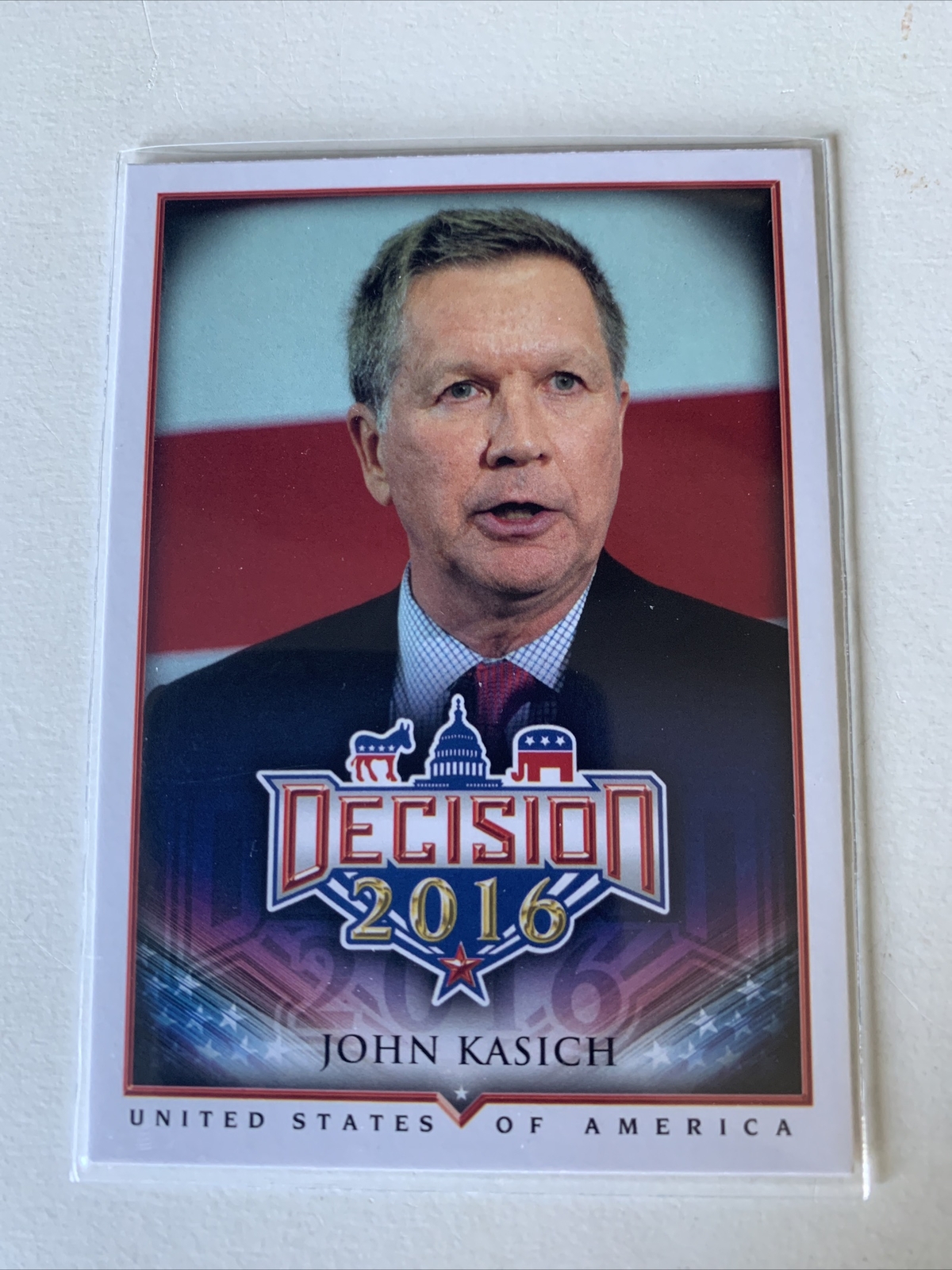 John Kasich Decision 2016 Trading Card #13