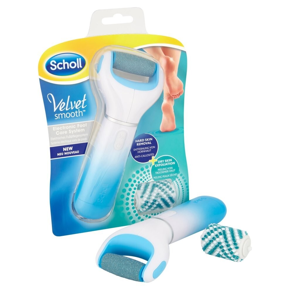 Scholl Velvet Smooth Electric Foot Care System File & Exfoliating