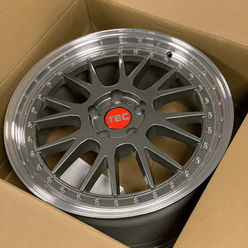 18 Zoll T1 Stufentiefbett Alufelgen 8x18 4x100 ET35 platingrau für Fiat und Opel - Bild 4 von 8