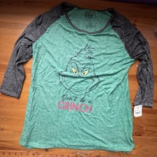 Grinch long sleevee tshirt unisex XL NWT