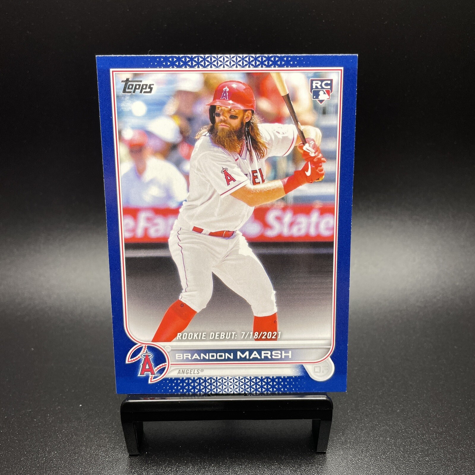 2022 Topps Update Series Rookie Debut Royal Blue RC #US35 Brandon Marsh Angels