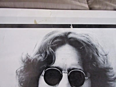 大感謝祭 John Lennon サイン入りポスターカード G1I22425si JOHN LENNON Signed Beatles Vintage Autograph Museum Framed +