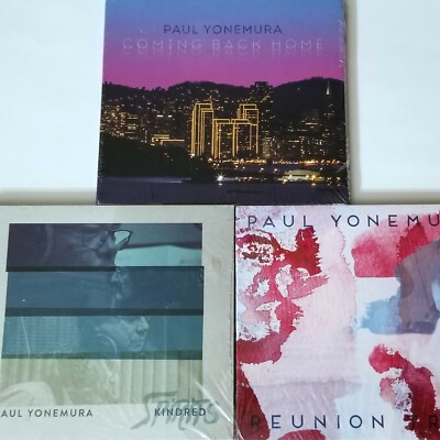 PAUL YONEMURA SEALED 3 CD REUNION TRIOS JAZZ DRUMS RECORDS COMING BACK HOME 2014